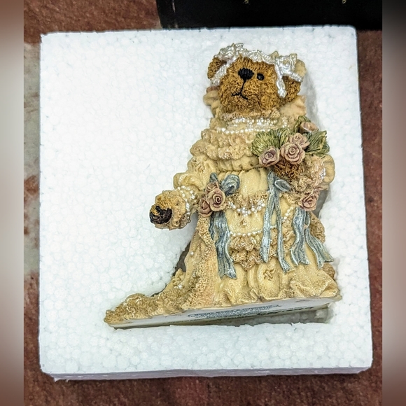 1999 Boyds Bear & Friends "Bailey the Bride" Bear Stone Collection #227712 - Picture 14 of 15